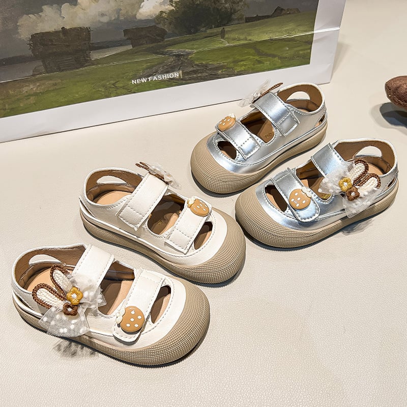 Unisex dječje sandale s Velcro zatvaračem, prozračne, casual, Birkenstock-stil, ljeto 2025