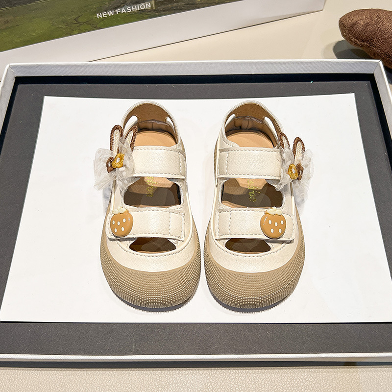 Unisex dječje sandale s Velcro zatvaračem, prozračne, casual, Birkenstock-stil, ljeto 2025