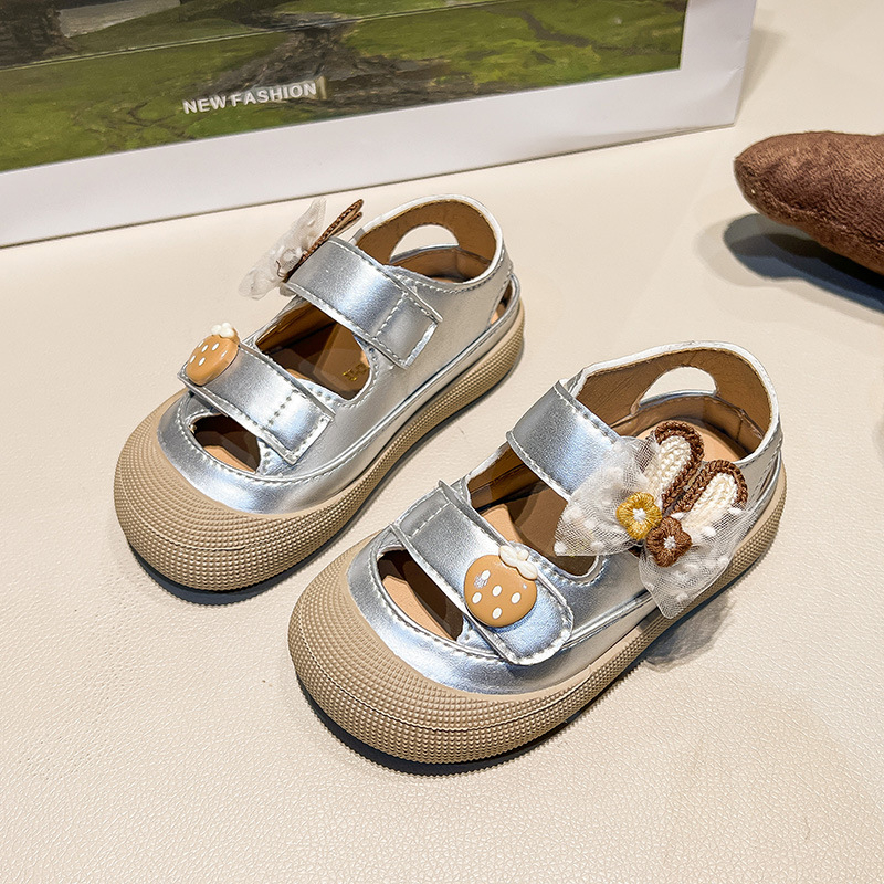 Unisex dječje sandale s Velcro zatvaračem, prozračne, casual, Birkenstock-stil, ljeto 2025