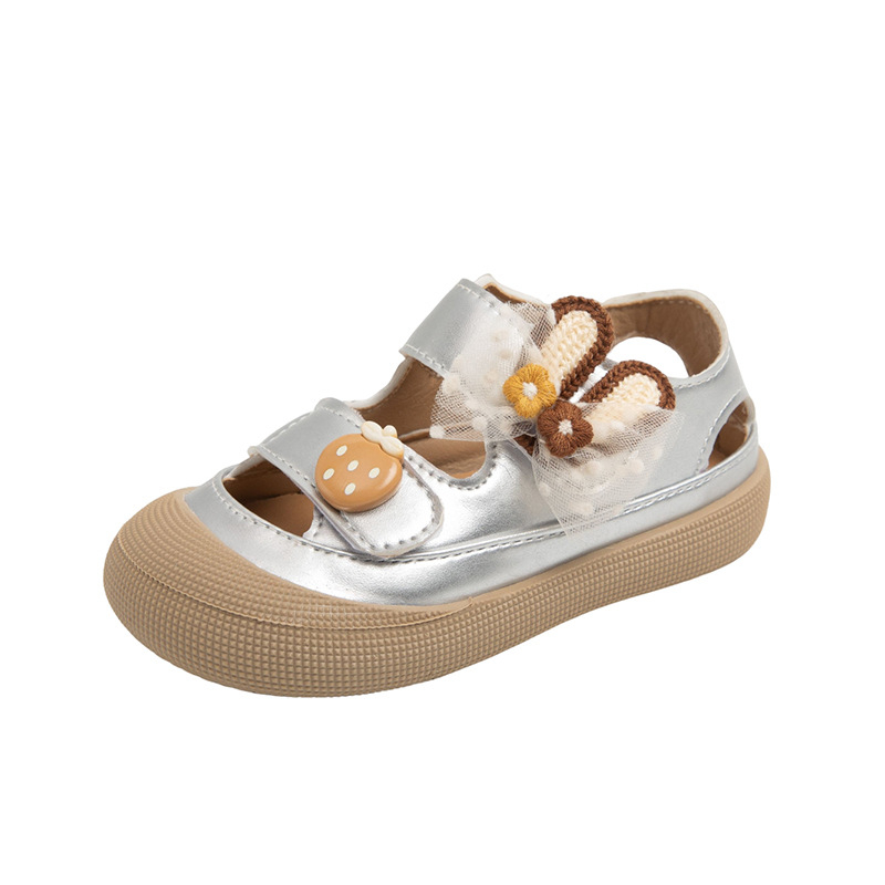 Unisex dječje sandale s Velcro zatvaračem, prozračne, casual, Birkenstock-stil, ljeto 2025