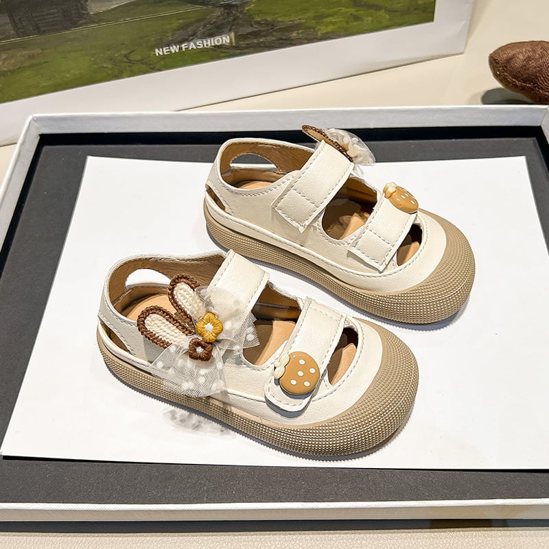 Unisex dječje sandale s Velcro zatvaračem, prozračne, casual, Birkenstock-stil, ljeto 2025