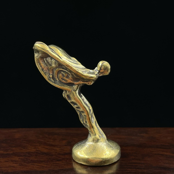 Mosadzna retro mala zlatna figurica – trofej, memorijalni kup i medalja