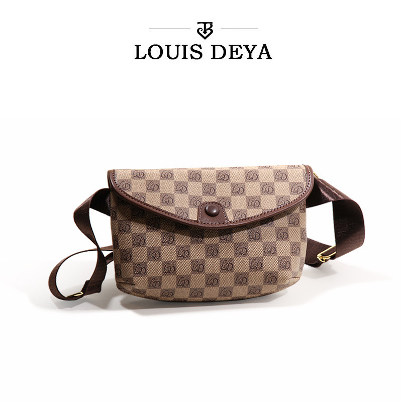 Premium tiskana ženska mini torbica, crossbody stil za pojas i prsni dio, svestrana jesenska torba