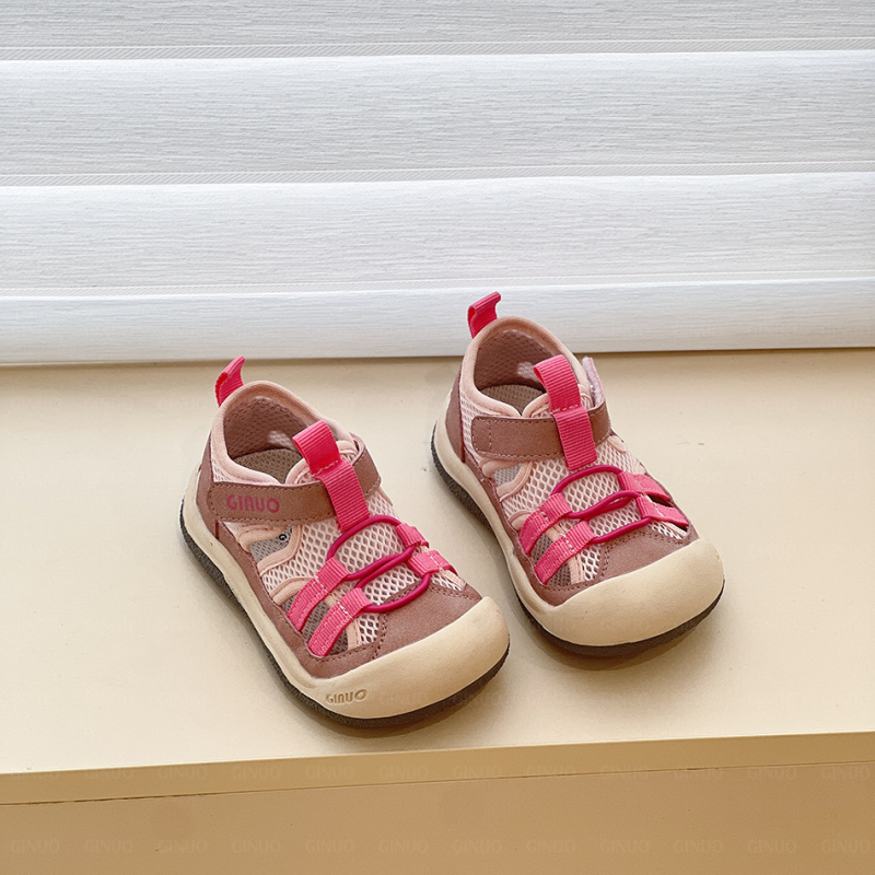 Veličina 16–25, Ljetne unisex dječje sandale s zatvorenim prstom, mekana potplata, Velcro zatvaranje, prozračna mikrovlakana koža