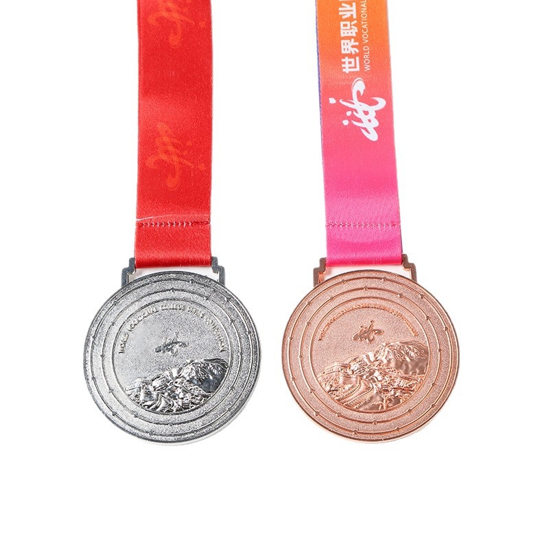 Prilagođena metalna medalja za maraton, školske sportske događaje, cross-country, trčanje i biciklizam