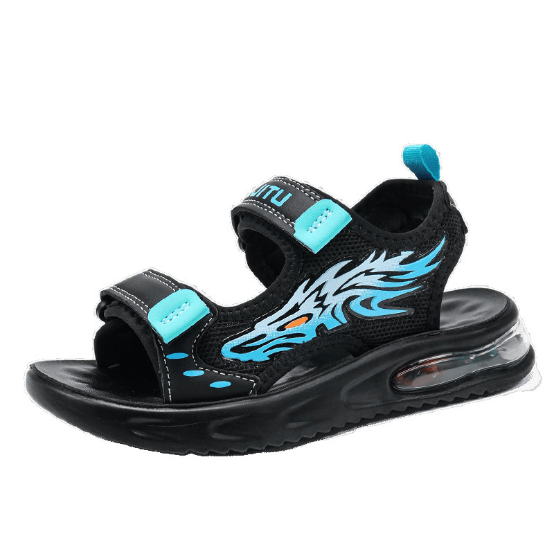 Unisex dječje sandale s zračnim jastučićem, blok boja, Shanhaijing Dragon Head, za plažu i ljeto