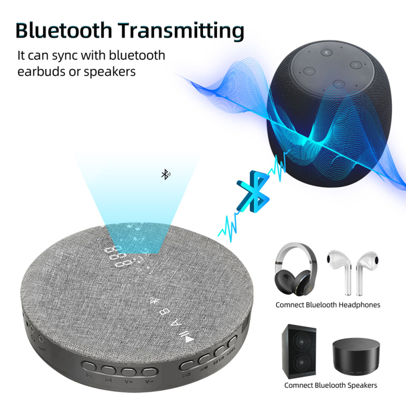Prenosný DVD/CD prehrávač s Bluetooth a prehrávaním z USB pre vzdelávanie a zábavu (Model W7)