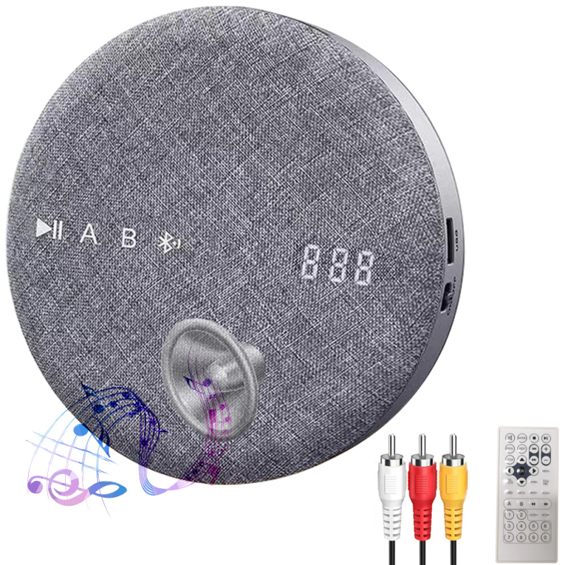 Prenosný DVD/CD prehrávač s Bluetooth a prehrávaním z USB pre vzdelávanie a zábavu (Model W7)