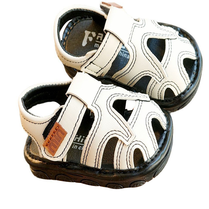 Letnje sandale za bebe za početnike, 1–2 godine, unisex, mekana potplata, protuklizne, zatvarač Velcro