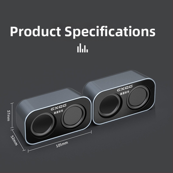 USB stolné počítačové reproduktory, pár mini stereo reproduktorov pre notebook
