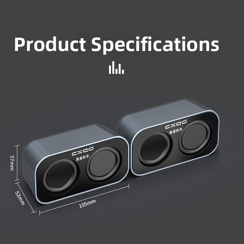 USB stolné počítačové reproduktory, pár mini stereo reproduktorov pre notebook