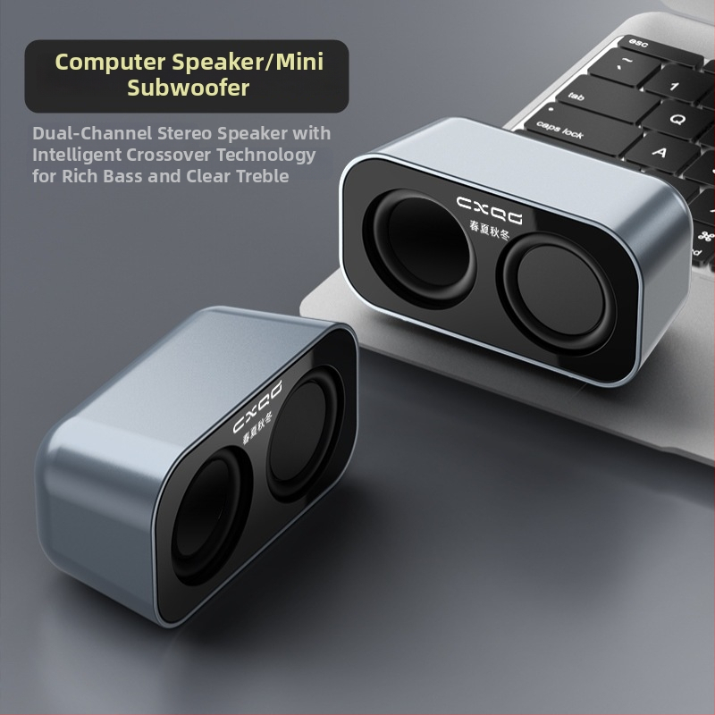 USB stolné počítačové reproduktory, pár mini stereo reproduktorov pre notebook
