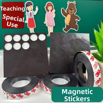 Štvorcové magnetické nálepky so samolepiacou zadnou stranou, šírka 2 cm; kruhové magnety; magnetické nálepky na bielu tabuľu a kredovú tabuľu