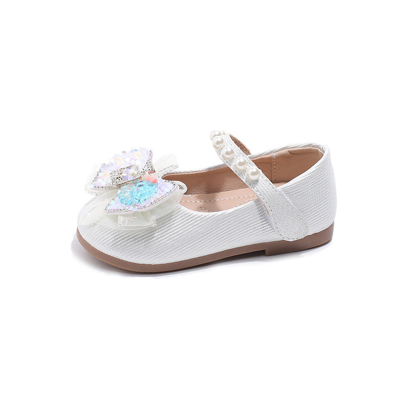 2026 nove slatke cipele s kristalima od PU za bebe i djevojčice, cipele princeze s rhinestones, sjajne s Velcro zatvaračem