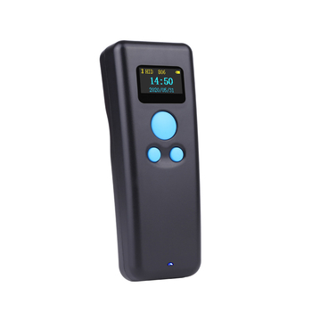 Ruidida R5D 2D Bluetooth σαρωτής γραμμωτών κωδικών με οθόνη, φορητός ασύρματος σαρωτής USB