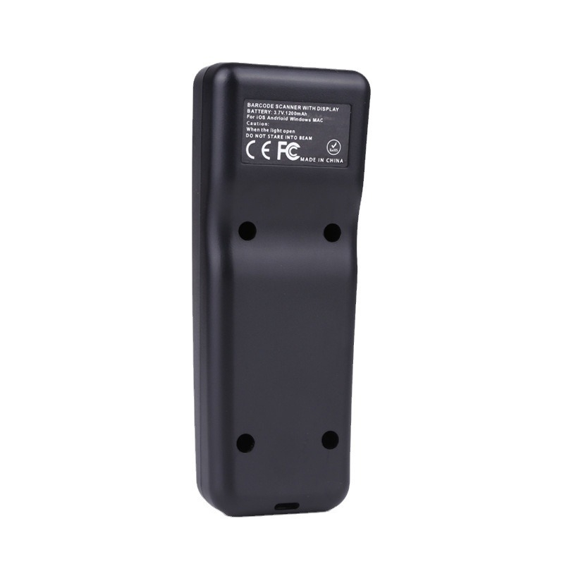 Ruidida R5D 2D Bluetooth σαρωτής γραμμωτών κωδικών με οθόνη, φορητός ασύρματος σαρωτής USB