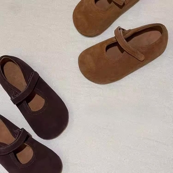 Dječje cipele princeze s mekim potplatom za proljeće i jesen, cipele za djevojčice s Velcro zatvaranjem, umjetna koža s izvezenim ukrasom, korejski stil