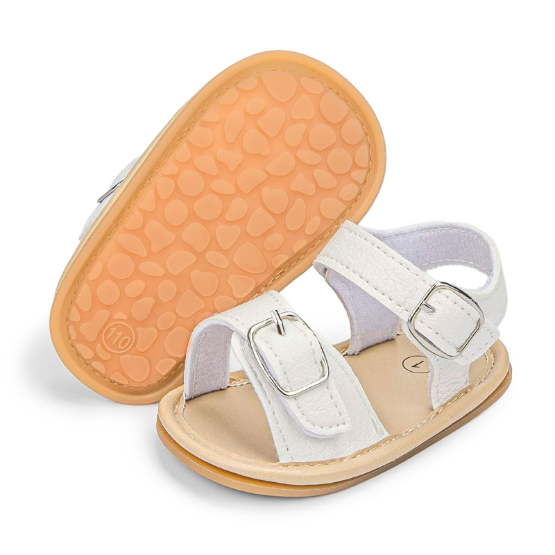 Unisex dječje sandale s gumom na đenu, dvostruki Velcro kaišići, protuklizne za prve korake
