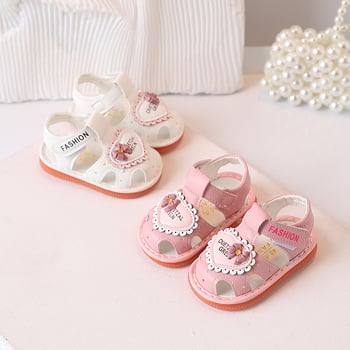 Dječje ljetne sandale s mekim potplatom, 12–36 mjeseci, unisex, Velcro zatvarač, stil princeze