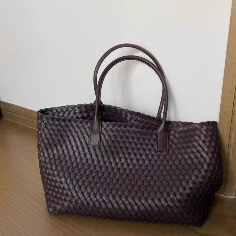 Tote torba s nišnim dizajnom, pletena, za žene, velik kapacitet