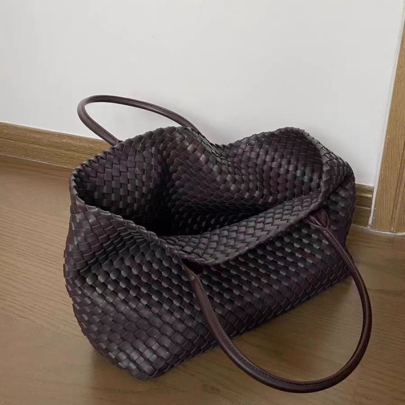 Tote torba s nišnim dizajnom, pletena, za žene, velik kapacitet