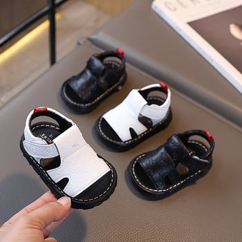 Ljetne cipelice s zvukom za bebe i malu djecu — mekani đonovi, Velcro kopčanje, niski kroj