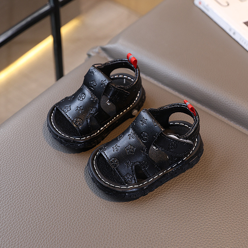 Ljetne cipelice s zvukom za bebe i malu djecu — mekani đonovi, Velcro kopčanje, niski kroj