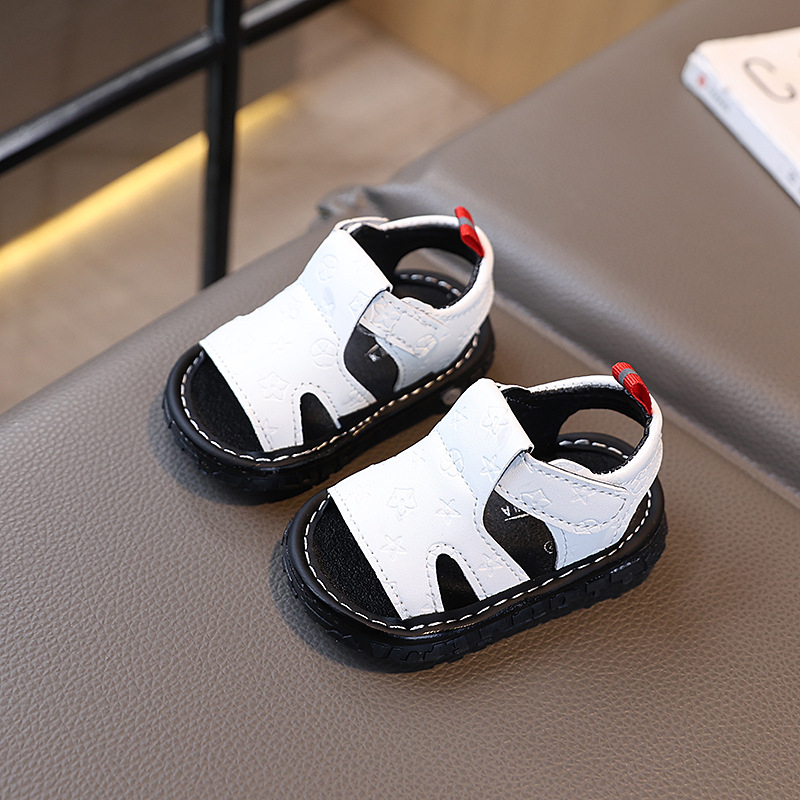 Ljetne cipelice s zvukom za bebe i malu djecu — mekani đonovi, Velcro kopčanje, niski kroj