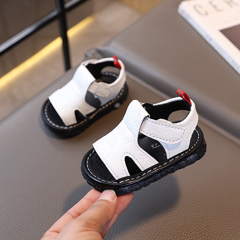 Ljetne cipelice s zvukom za bebe i malu djecu — mekani đonovi, Velcro kopčanje, niski kroj