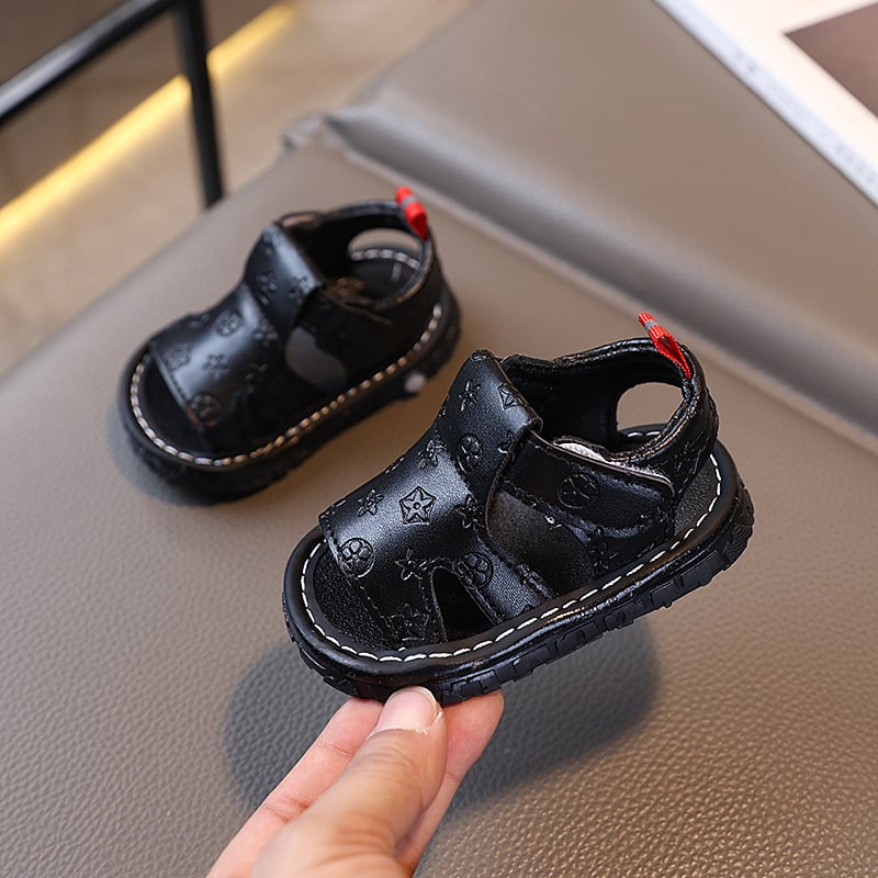 Ljetne cipelice s zvukom za bebe i malu djecu — mekani đonovi, Velcro kopčanje, niski kroj