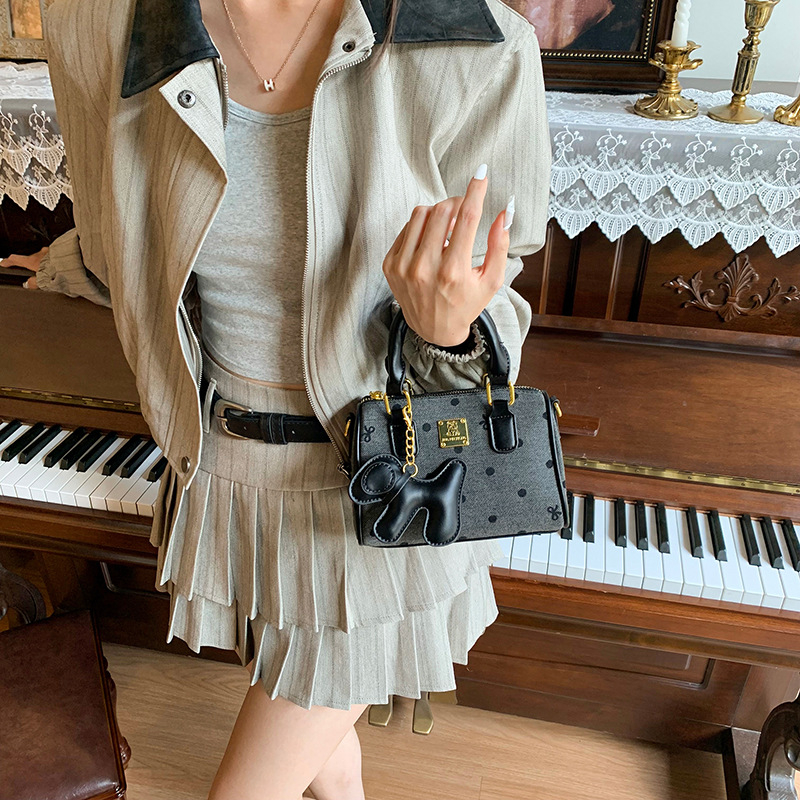 Ženska mala torbica s točkicama, crossbody preko ramena, jesen-zima casual stil