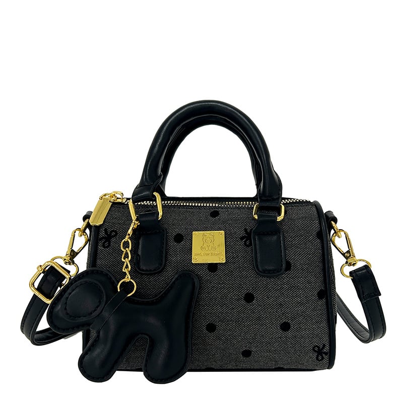 Ženska mala torbica s točkicama, crossbody preko ramena, jesen-zima casual stil