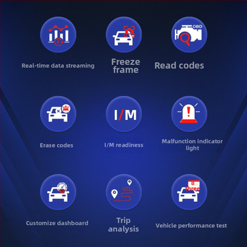 Elm327 Bluetooth 5.1 OBD2 diagnostický nástroj ECU skener V2.1