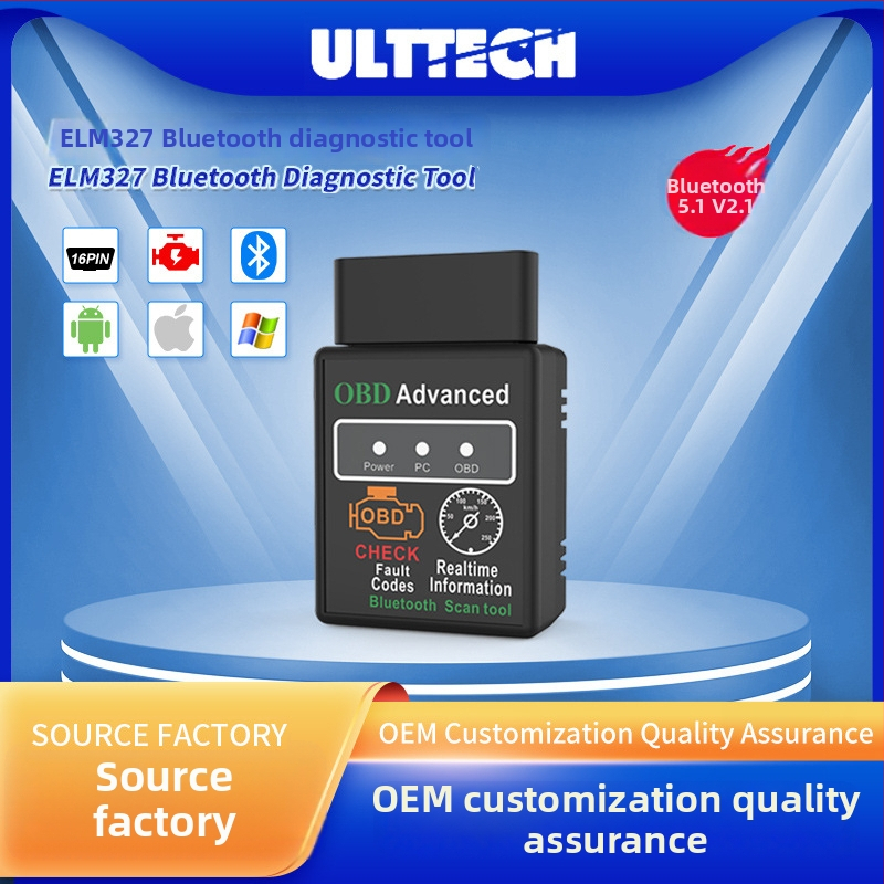 Elm327 Bluetooth 5.1 OBD2 diagnostický nástroj ECU skener V2.1