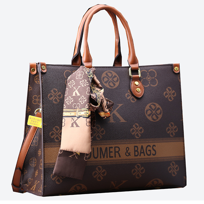 Ženska tote torba velikog kapaciteta, s zatvaračem, PVC materijal, svakodnevna torba preko ramena i crossbody stil