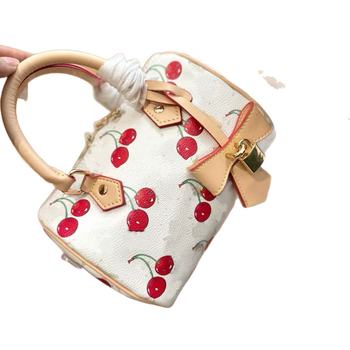 Speedy ženska torbica s tiskom trešnje, velika kapaciteta tote torba, gradski stil, dizajn jastuka