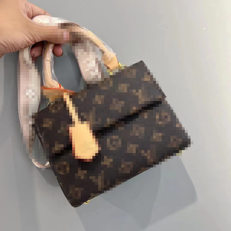 Klasična ženska torba, 2023 proljeće-ljeto, modna torba za rame i crossbody, PU materijal, vintage cvjetni uzorak, srednje veličine.