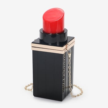 Akrilna clutch torbica s lancem za večernje haljine
