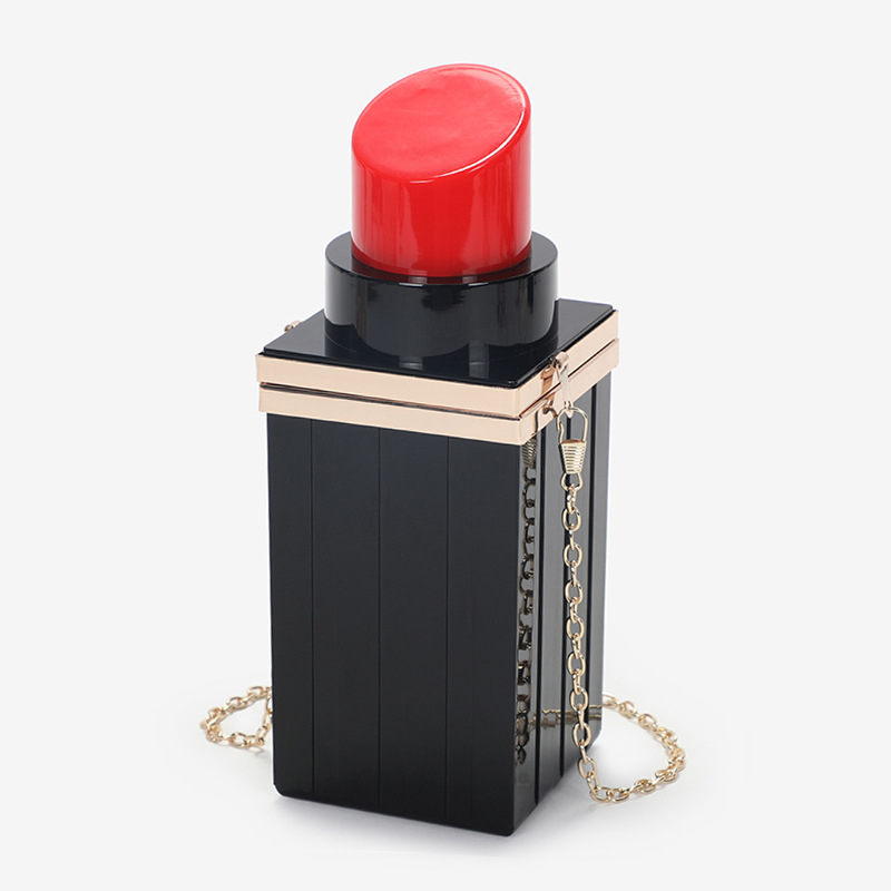 Akrilna clutch torbica s lancem za večernje haljine
