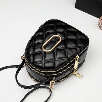 2026 novi model: crossbody mala okrugla torbica, korejskog stila, s rombo šavom, tri odjeljka za telefon