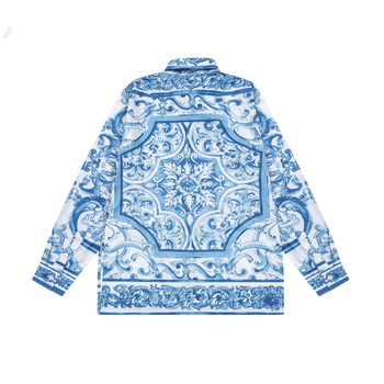 Muška košulja s dugim rukavima od pamuka-smjese, ležernog kroja, ovratnik s lapelom, retro stil za svakodnevno nošenje