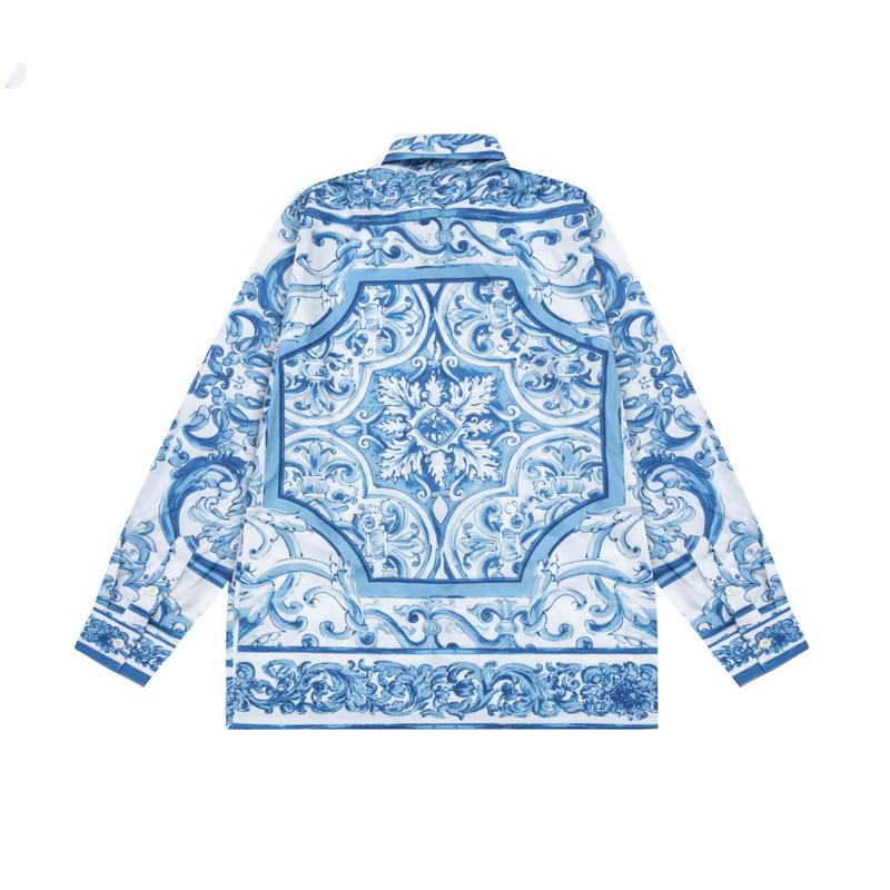 Muška košulja s dugim rukavima od pamuka-smjese, ležernog kroja, ovratnik s lapelom, retro stil za svakodnevno nošenje