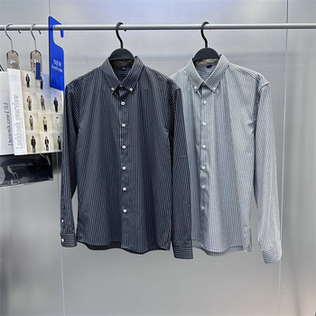 Muška košulja s prugom, slim fit, poslovno casual stil
