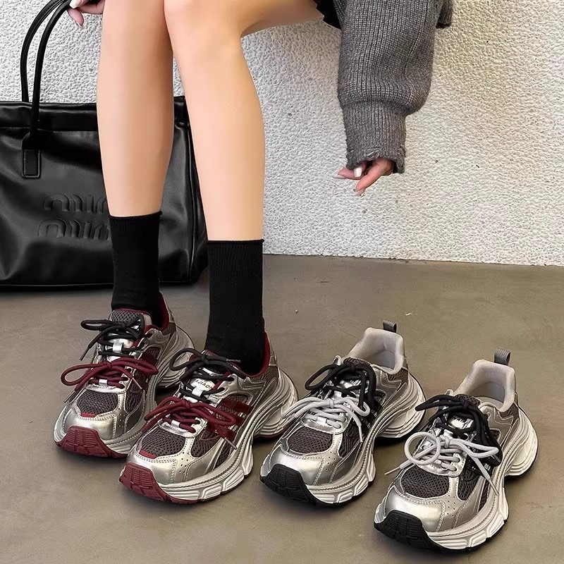 Dječje tenisice za djevojčice u stilu dad shoes, 2026 proljeće‑jesen, prozračne, protuklizne, svakodnevne tenisice za trčanje