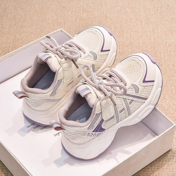 Dječje tenisice s prozračnim mrežastim gornjim dijelom i mekanom sole, unisex, Velcro kopča, jesen 2025