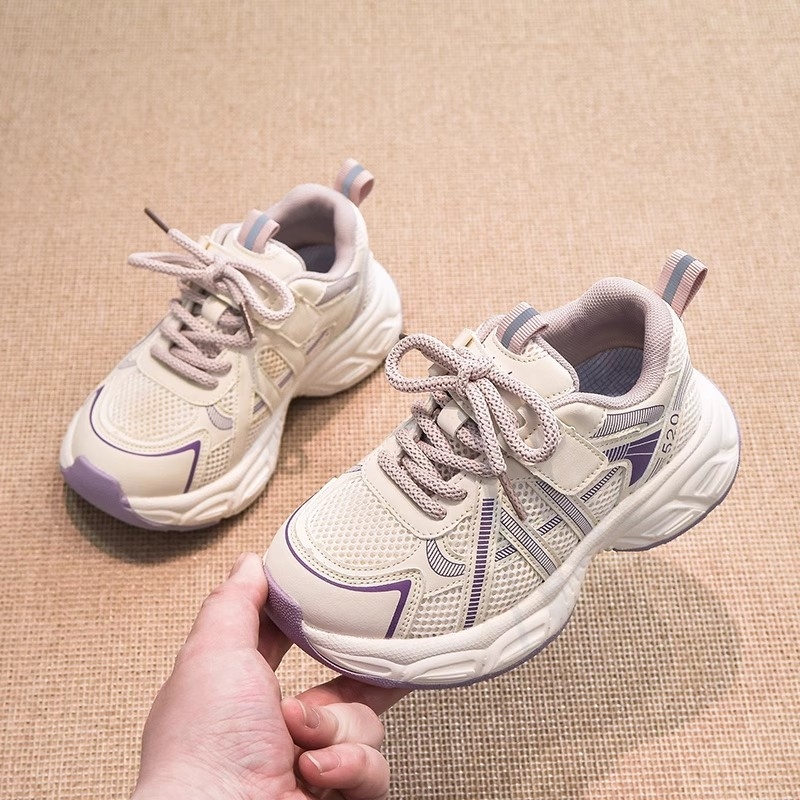 Dječje tenisice s prozračnim mrežastim gornjim dijelom i mekanom sole, unisex, Velcro kopča, jesen 2025