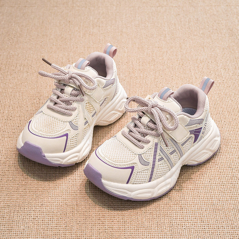 Dječje tenisice s prozračnim mrežastim gornjim dijelom i mekanom sole, unisex, Velcro kopča, jesen 2025