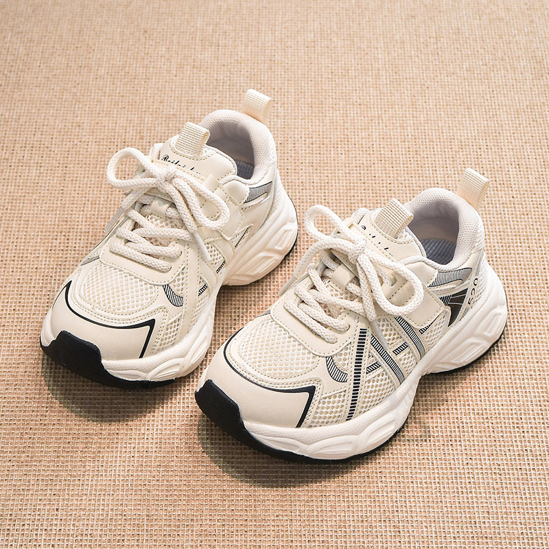 Dječje tenisice s prozračnim mrežastim gornjim dijelom i mekanom sole, unisex, Velcro kopča, jesen 2025