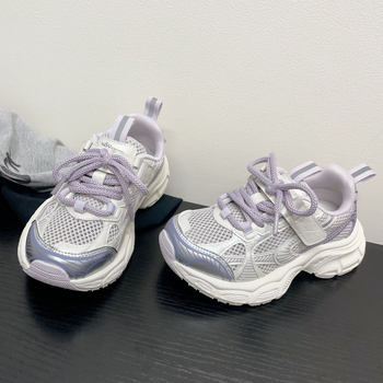 Dječje tenisice s bojama blokova i prozračnom mrežicom, ljeto 2026, klasični dad sneakers, unisex