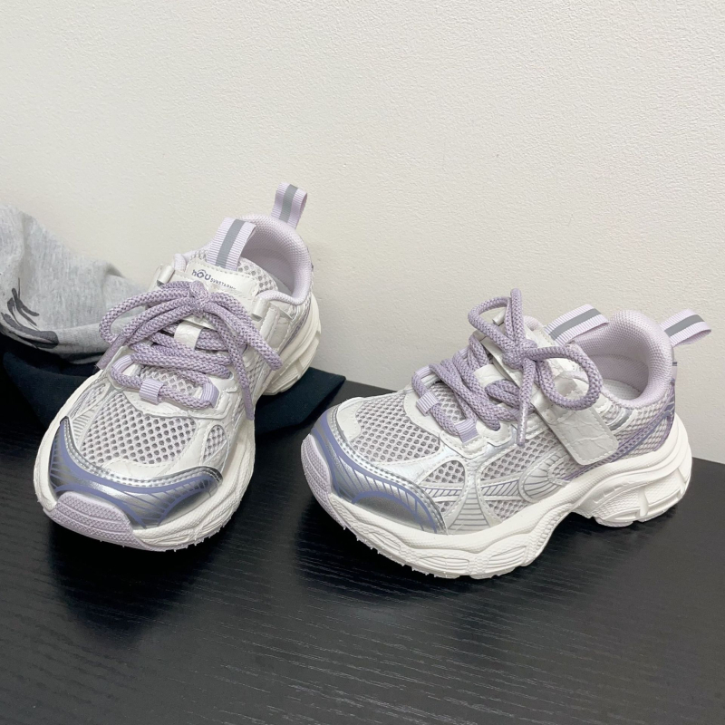 Dječje tenisice s bojama blokova i prozračnom mrežicom, ljeto 2026, klasični dad sneakers, unisex